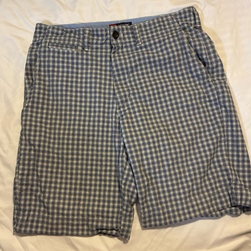 Men’s Chaps Blue Plaid Shorts